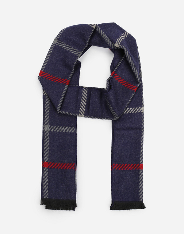 766-1204-2403 Шарф мужской синий, Mascotte