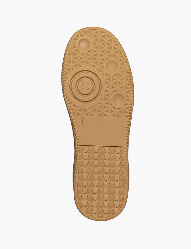 Бежевые женские кеды с контрастной вставкой MASCOTTE 234-512661-0208 | ракурс 5