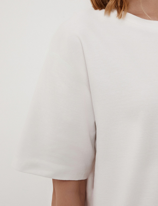 Белая женская футболка MASCOTTE 888-6119-2601 | ракурс 5