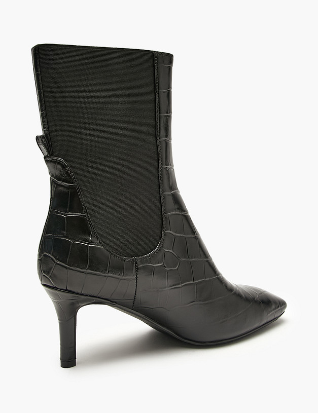 Черные женские челси с тиснением MASCOTTE 126-424023-0102 | ракурс 5