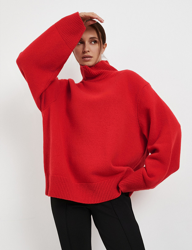 Красный женский свитер MASCOTTE 990-5201-7505 | ракурс 3