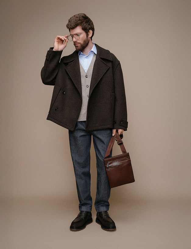 Оливковые мужские зимние ботинки MASCOTTE 22-522331-8155M | ракурс 1