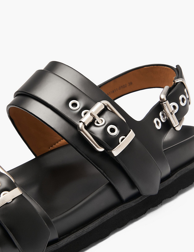 Черные женские сандалии MASCOTTE 234-611411-0102 | ракурс 6