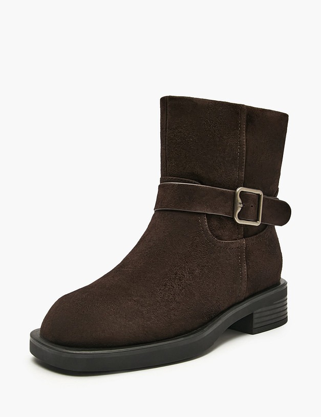 Коричневые женские зимние ботинки MASCOTTE 94-522131-0609 | ракурс 2