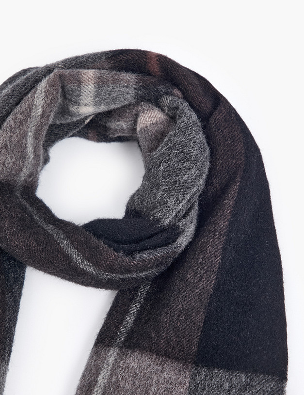 Темно-серый мужской шарф MASCOTTE 766-5203-510 | ракурс 3