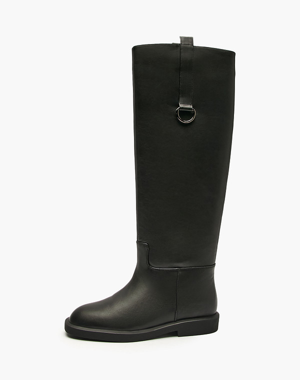 Черные женские ботфорты 17490₽