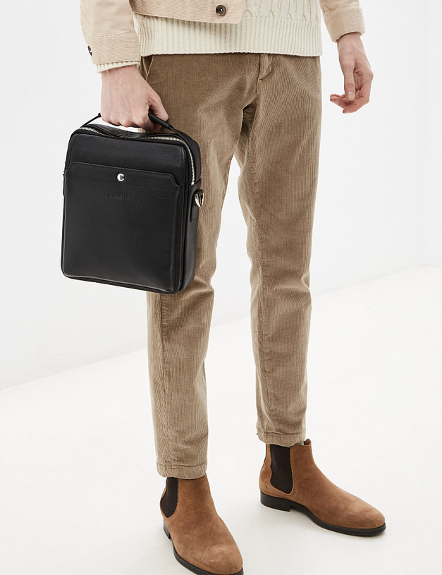 Черная мужская сумка MASCOTTE 658-1208-102 | ракурс 1