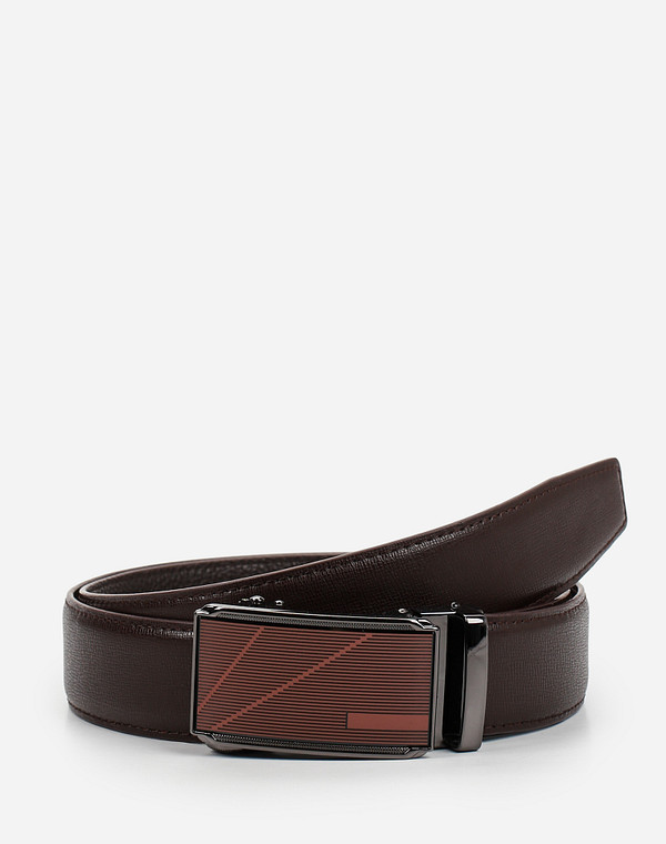 727-1106-109 Ремень муж. нат.кожа/нат.кожа корич, Mascotte