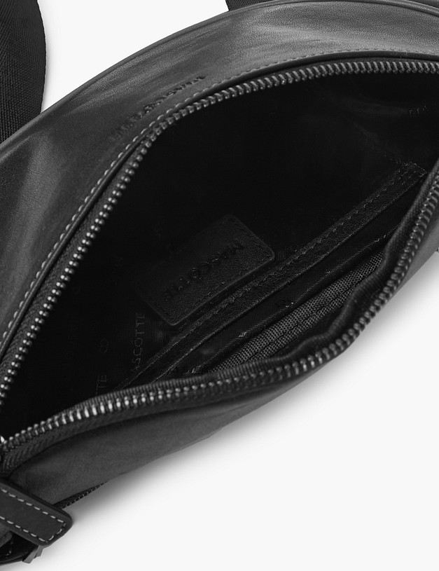 Черная мужская поясная сумка MASCOTTE 604-2124-102 | ракурс 4