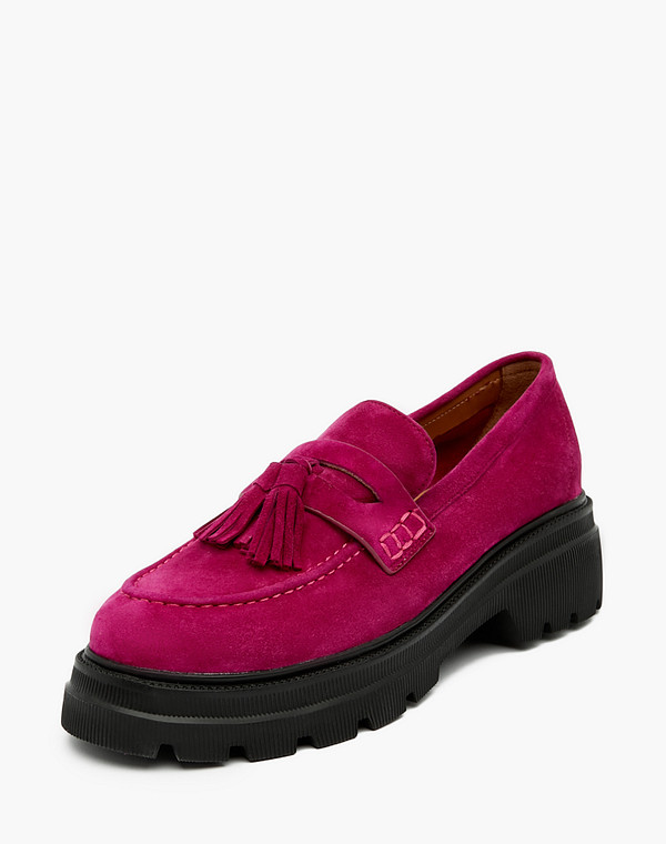 233-210911-4616M Туфли женские велюр/нат.кожа розов., Mascotte