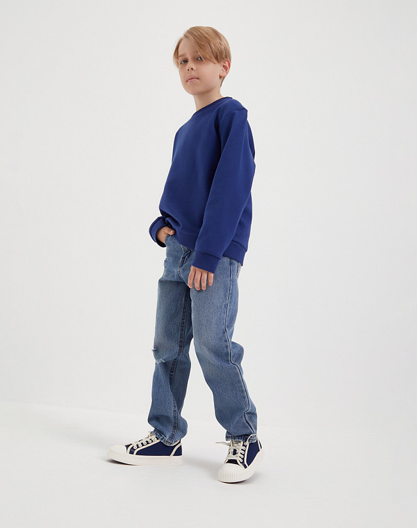 848-4105-2603 Джемпер мальч./девич. синий, Mascotte JUNIOR