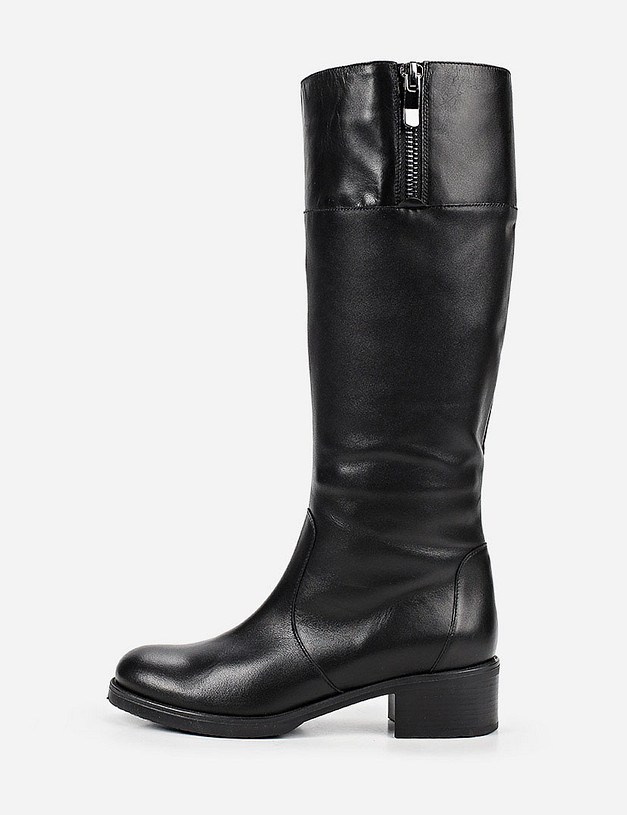 Черные женские сапоги MASCOTTE 384-820272-0102 | ракурс 2 Черные женские сапоги MASCOTTE 384-820272-0102 | ракурс 2