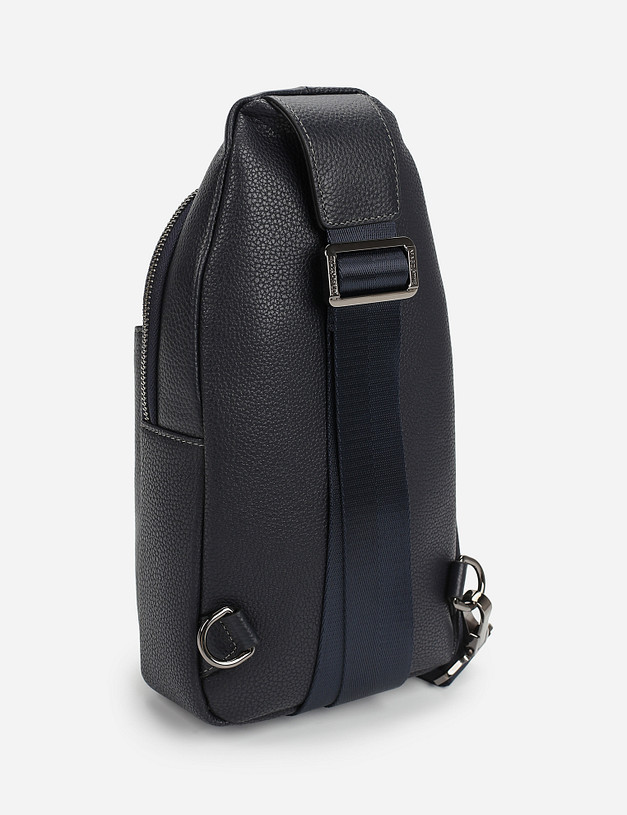 Синяя мужская сумка MASCOTTE 604-0209-103 | ракурс 3