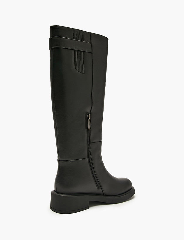 Черные женские зимние сапоги MASCOTTE 126-5282033-3100M | ракурс 3 Черные женские зимние сапоги MASCOTTE 126-5282033-3100M | ракурс 3