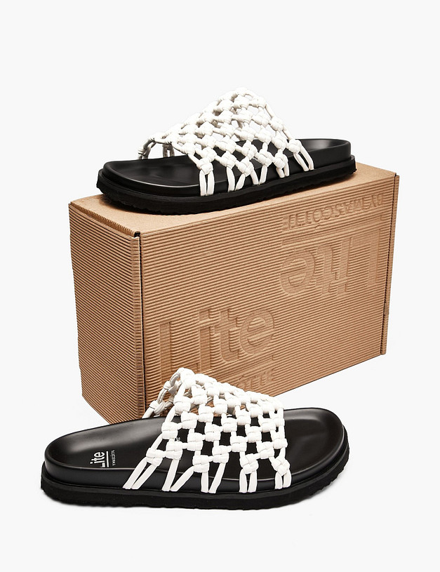 Молочные женские сабо MASCOTTE 234-611691-0501 | ракурс 7