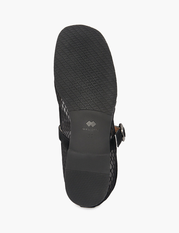 Черные женские балетки в сетку MASCOTTE 172-5142515-3605М | ракурс 5