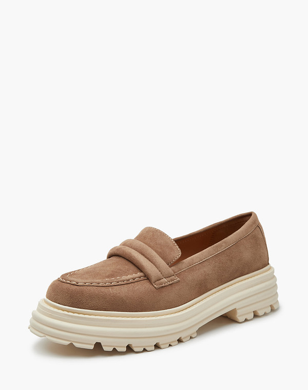 233-410611-3671M Туфли женские велюр/нат.кожа беж, Mascotte