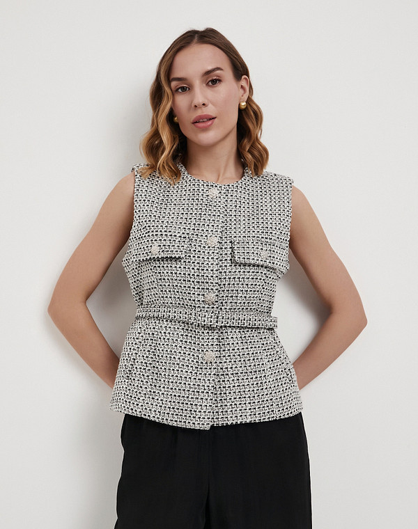 874-6108-2402 Жилет женский черн, Mascotte