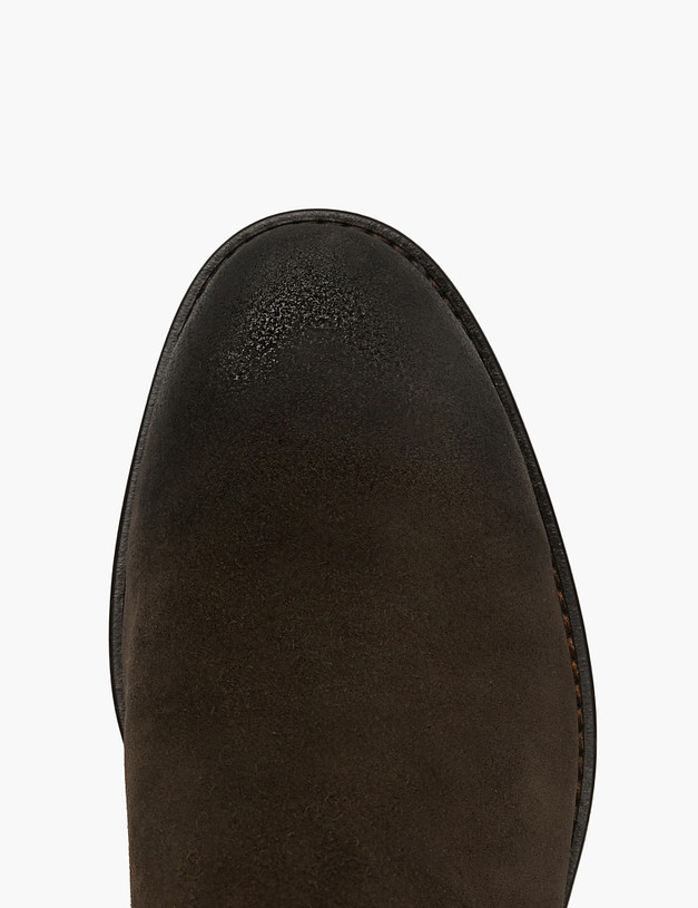 Коричневые мужские велюровые челси MASCOTTE 175-521921-2228M | ракурс 4