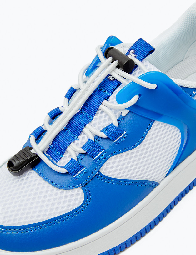 Белые детские кроссовки с шнурком резинкой MASCOTTE 189-413521-0203 | ракурс 7