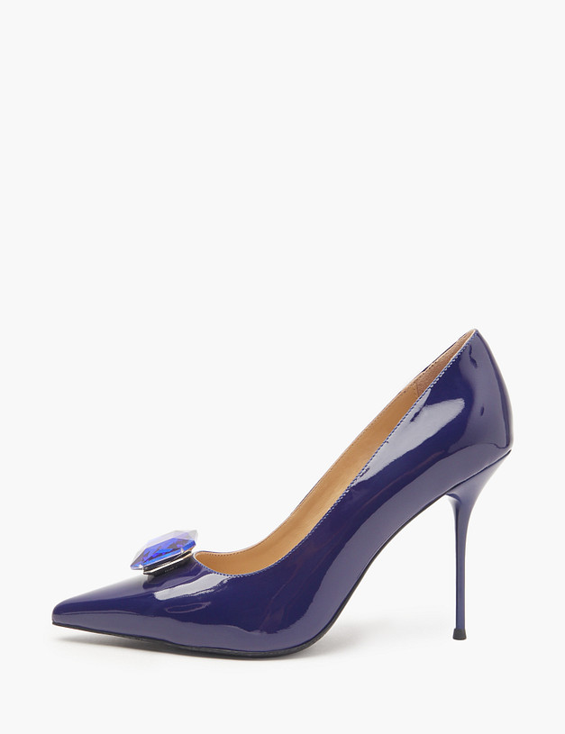 Синие женские туфли на шпильке MASCOTTE 172-5162512-0703 | ракурс 2