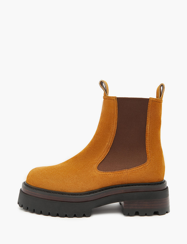 Рыжие женские челси из велюра MASCOTTE 22-3200223-3667M | ракурс 3