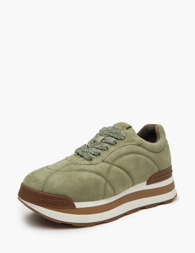 Оливковые женские кроссовки MASCOTTE 58-4120125-4646M | ракурс 2 Оливковые женские кроссовки MASCOTTE 58-4120125-4646M | ракурс 2