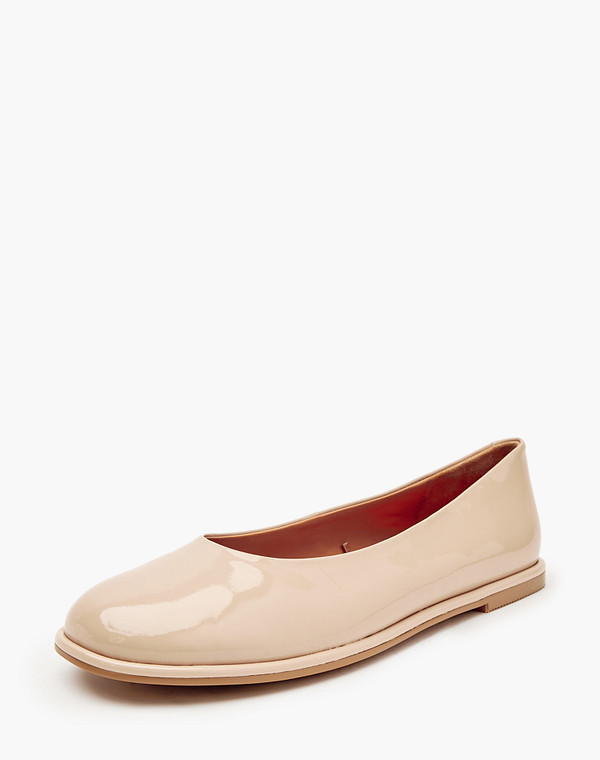 126-414811-3705M Туфли женские лак.кожа/нат.кожа беж, Mascotte