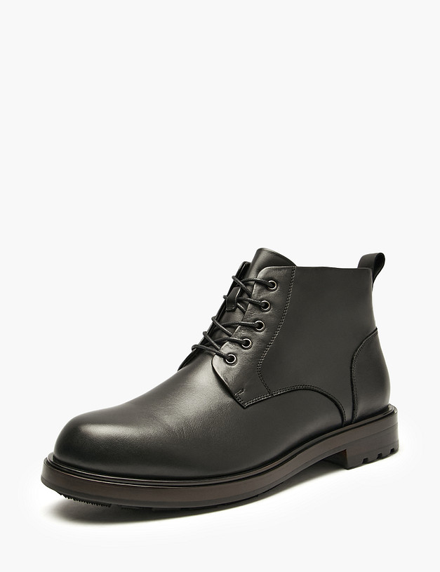 Черные мужские зимние ботинки MASCOTTE 175-526632-0102 | ракурс 4