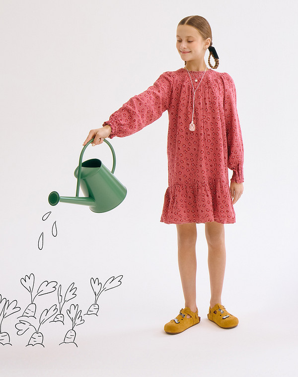 234-616121-0213 Туфли летние мальч./девич. велюр/текстиль рыж, Mascotte JUNIOR