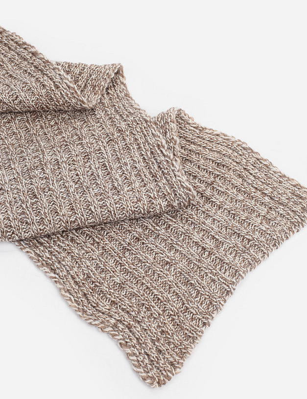 Бежевый мужской шарф MASCOTTE 784-1207-7508 | ракурс 3