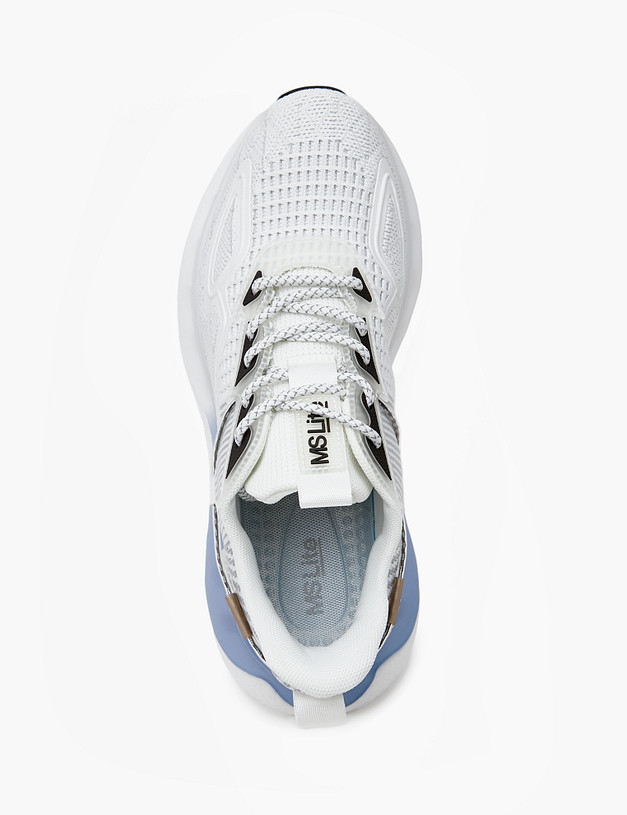 Белые женские кроссовки с акцентной подошвой MASCOTTE 189-313021-0201 | ракурс 5