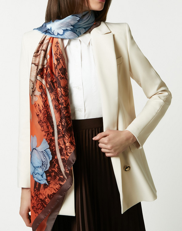 730-2105-2413 Шарф женский рыж, Mascotte