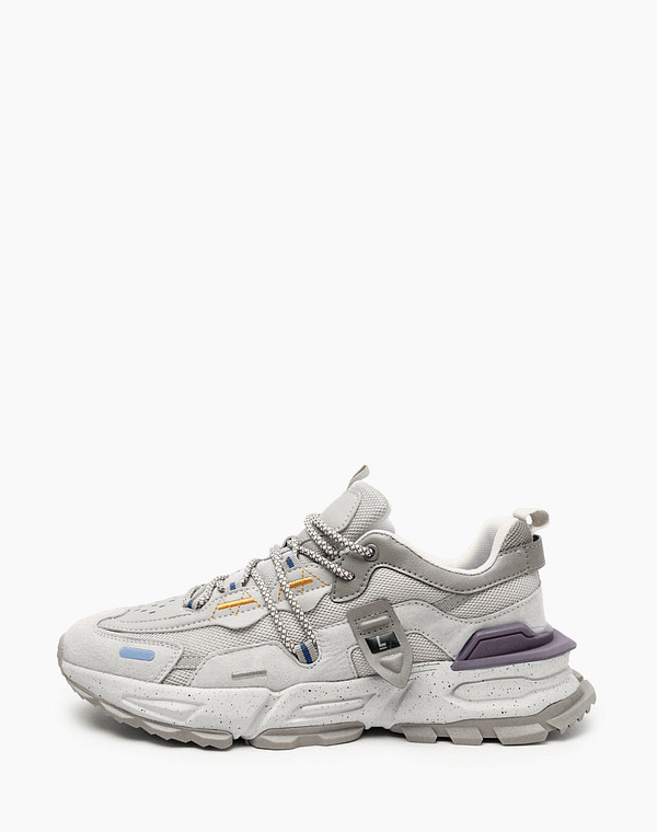 64-516421-0101 Полуботинки для активного отдыха мужские нат.кожа-и.кожа/текстиль серо-беж-серый, Lite by Mascotte