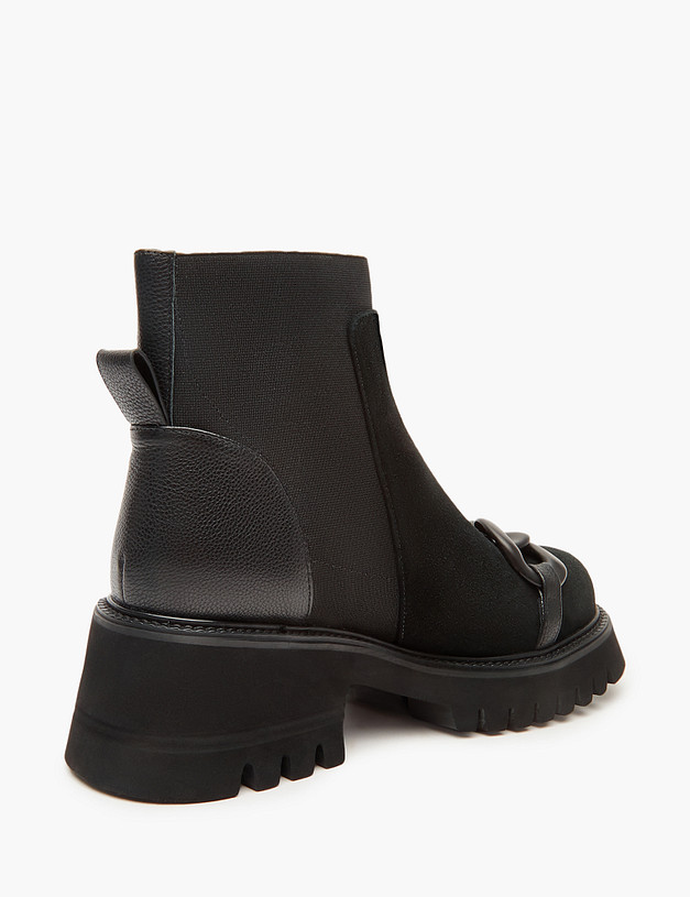 Черные женские челси с цепочкой MASCOTTE 233-3201523-3605M | ракурс 4