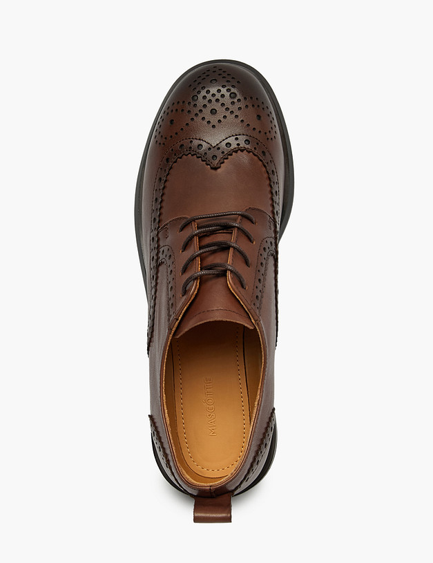 Коричневые женские броги MASCOTTE 58-520711-0109 | ракурс 4