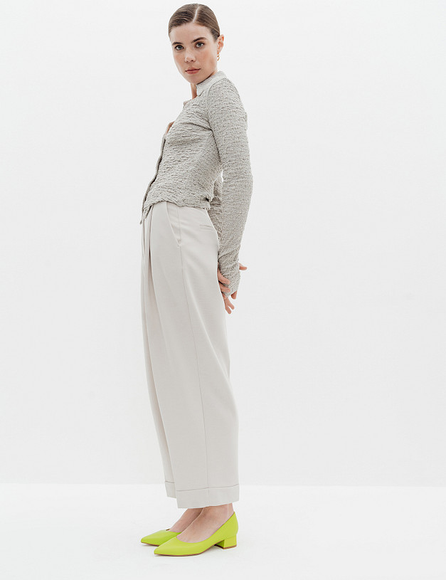 Зеленые кожаные женские туфли MASCOTTE 175-4127411-0104 | ракурс 8