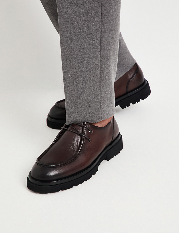 Коричневые мужские полуботинки MASCOTTE 175-522213-0109 | ракурс 2