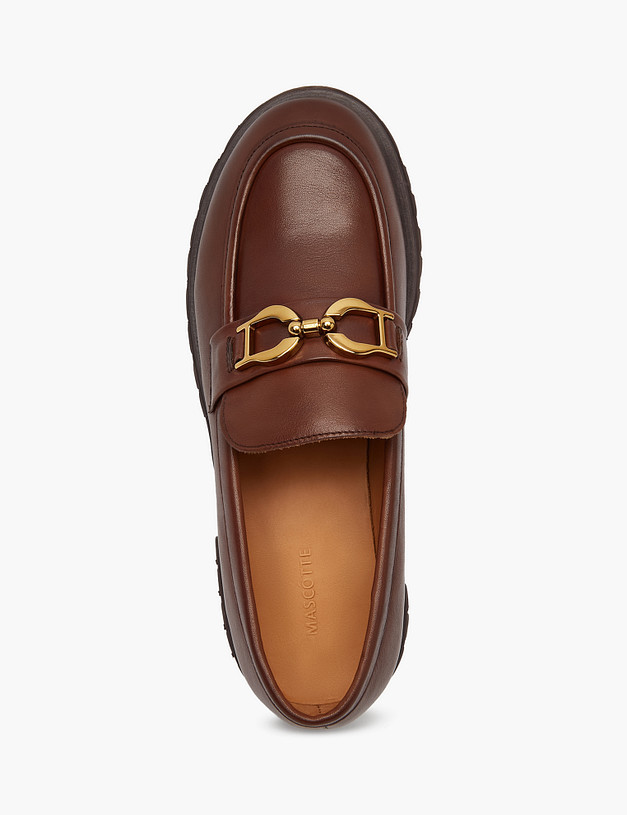 Коричневые женские лоферы MASCOTTE 58-320311-0109 | ракурс 4