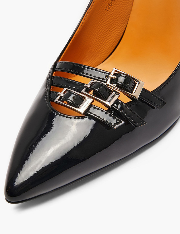 Черные женские лакированные туфли MASCOTTE 126-610411-0702 | ракурс 6