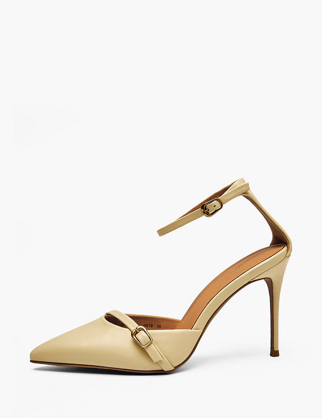 Желтые женские туфли MASCOTTE 126-6102615-0518 | ракурс 1