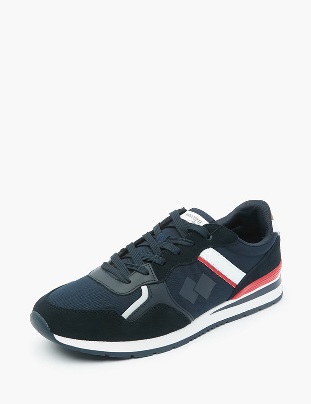 Синие мужские кроссовки с акцентами MASCOTTE 189-2114523-0203 | ракурс 3