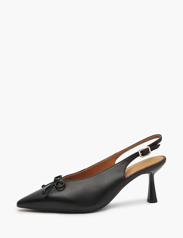 Черные женские туфли с бантиком MASCOTTE 94-5164813-3501M | ракурс 1