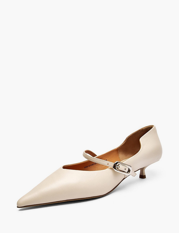 Молочные женские туфли Мэри Джейн MASCOTTE 100-514612-0501 | ракурс 2