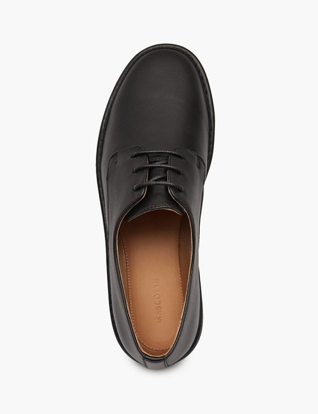 Черные женские дерби из кожи MASCOTTE 22-5161713-3501M | ракурс 4