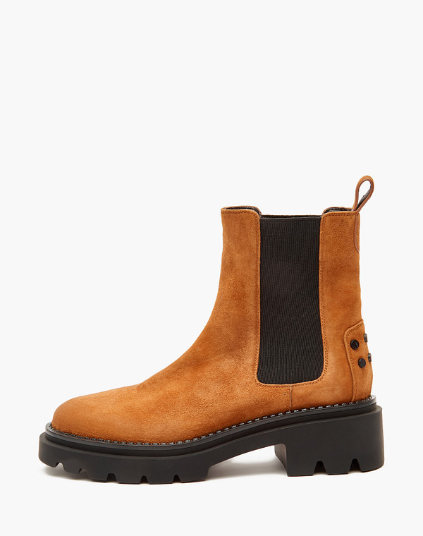 233-3202223-3627M Ботинки женские велюр/ворсин-нат.кожа рыж, Mascotte