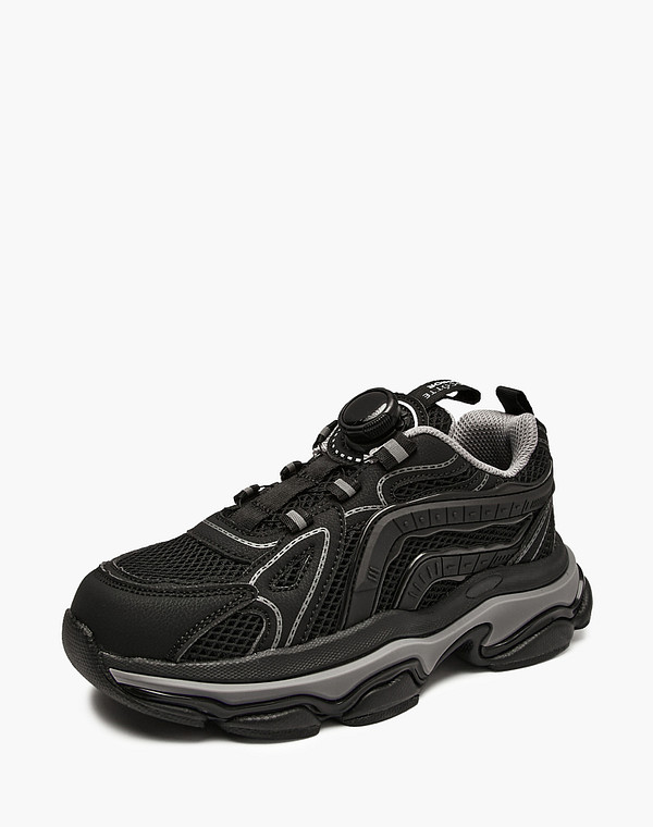 64-522822-0202 Полуботинки для активного отдыха мальч./девич. текстиль-и.кожа/текстиль черн, Mascotte JUNIOR