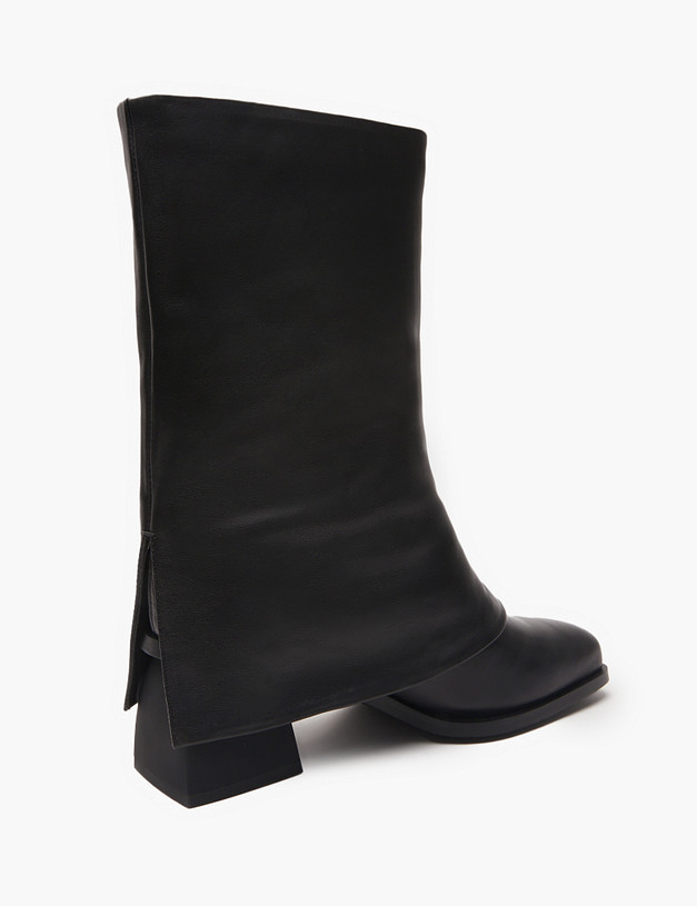 Черные женские полусапоги MASCOTTE 126-4245022-3100M | ракурс 3