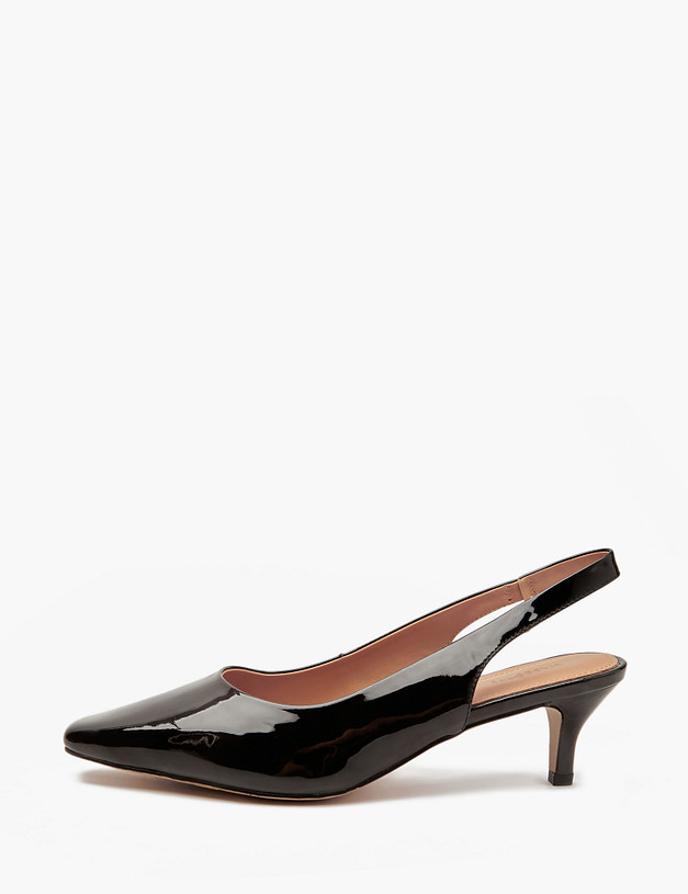 Черные лакированные женские босоножки MASCOTTE 94-410111-0702 | ракурс 1