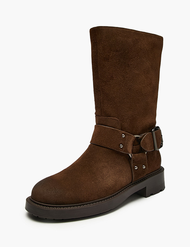 Коричневые женские полусапоги MASCOTTE 15-5283224-2280M | ракурс 2